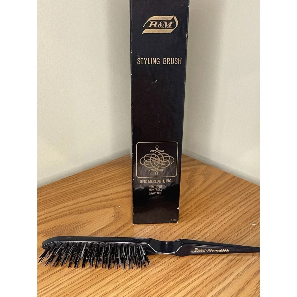 Reid-Meredith Styling Brush in Box Vintage 1966 Made‎ in USA